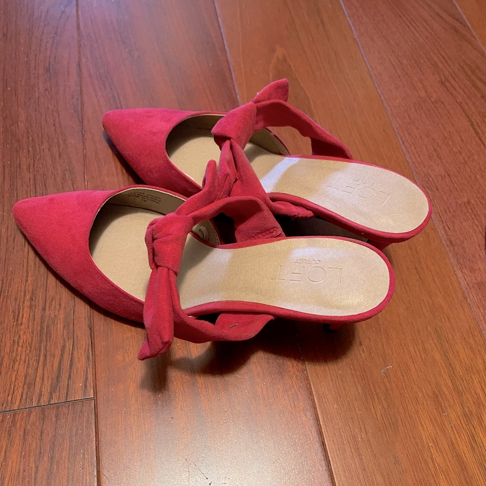 Kitten heels loft mules